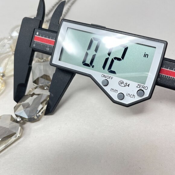 Premier Designs Swanky Necklace Faceted Glass Multistrand Statement Y2K - Picture 10 of 13